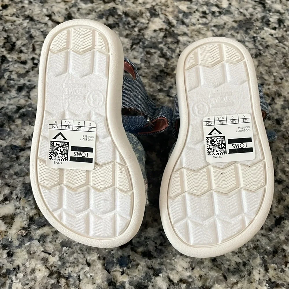 Toms Slub Denim Sandals